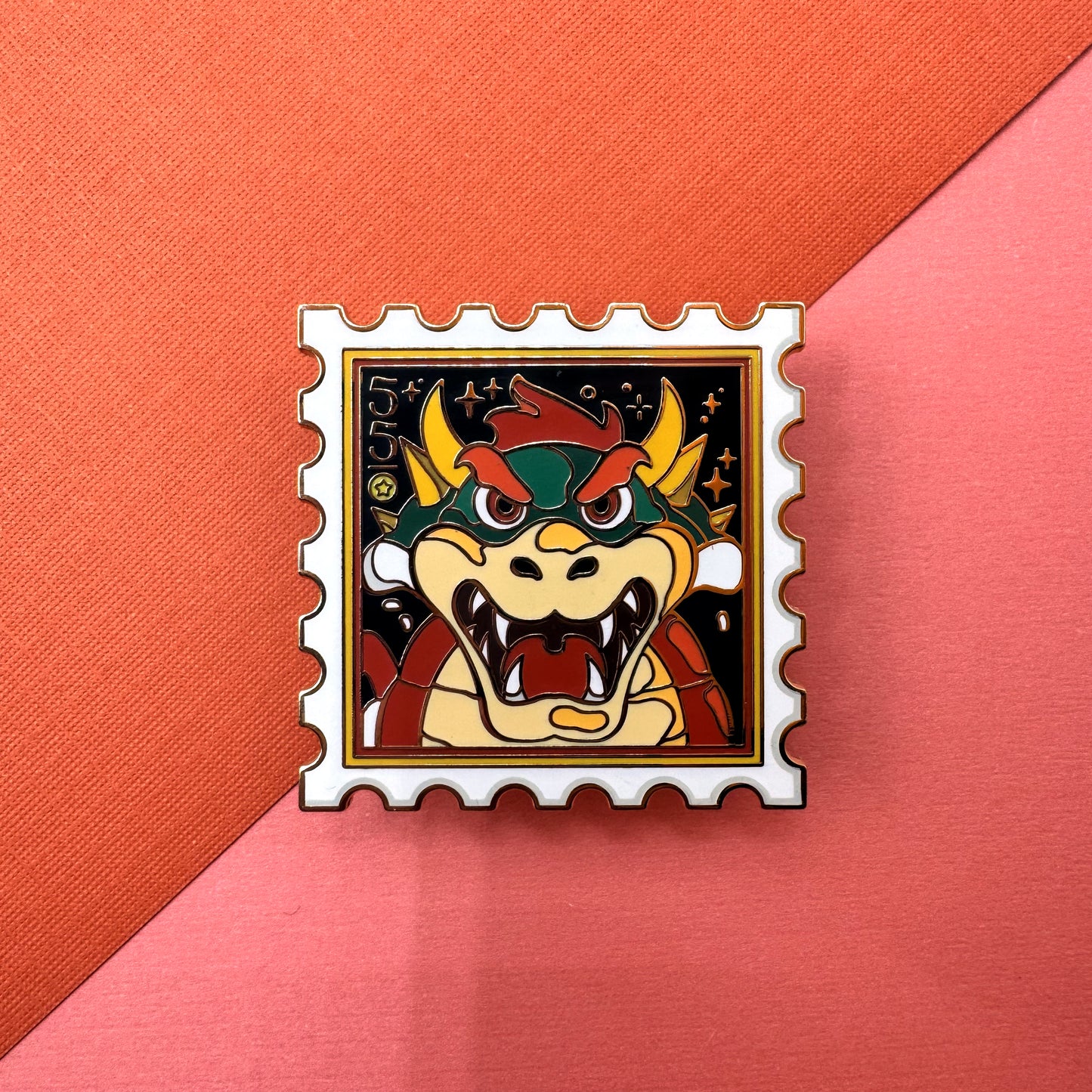 Super Mario 64 Painting Stamps Hard Enamel Pins