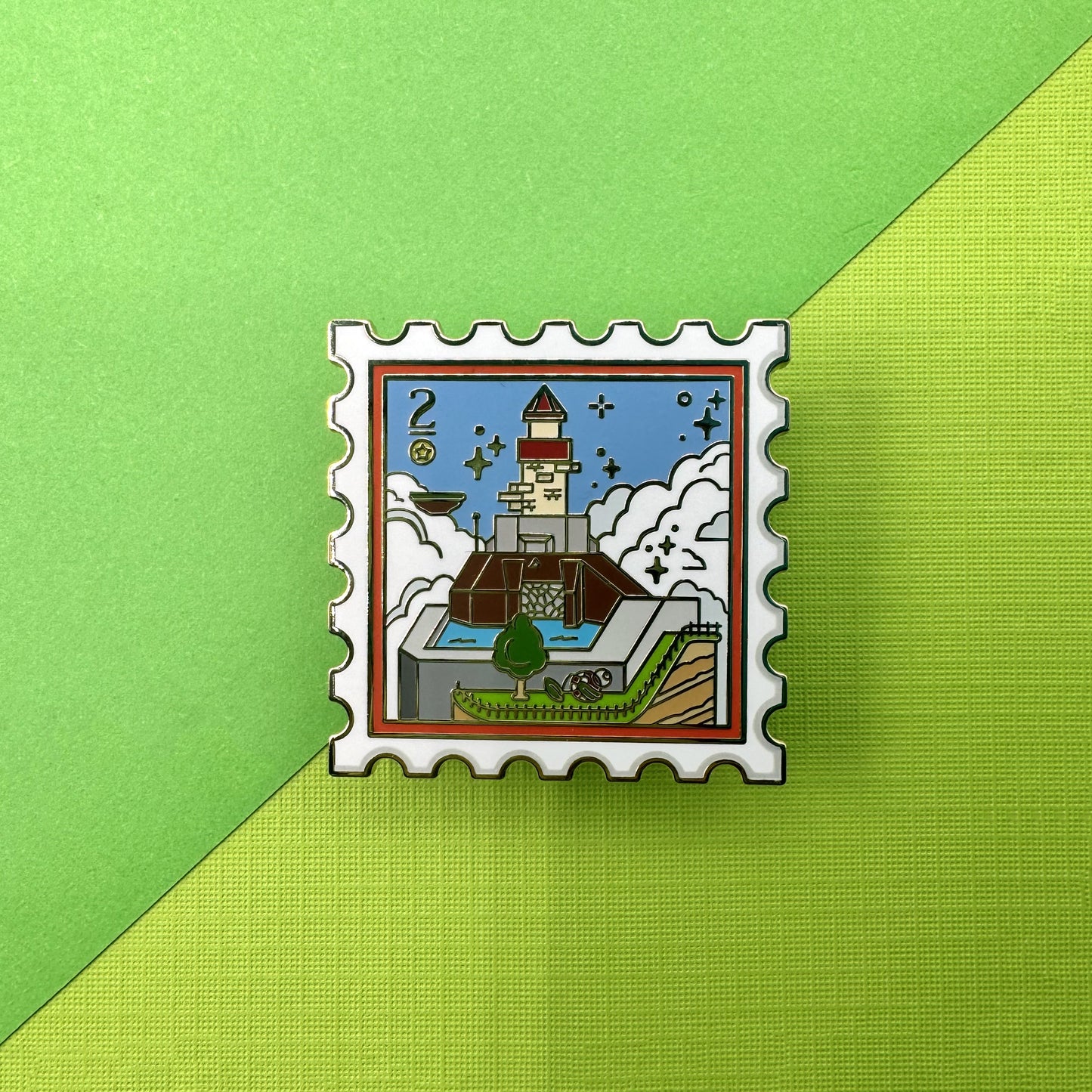Super Mario 64 Painting Stamps Hard Enamel Pins