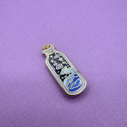 Bottled Emotion Hard Enamel Pin - Nostalgia