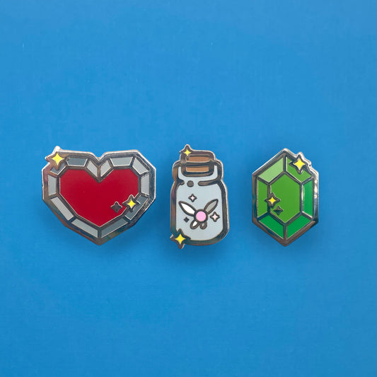 Legend Of Zelda Item Key Chain and Enamel Pins Series 3