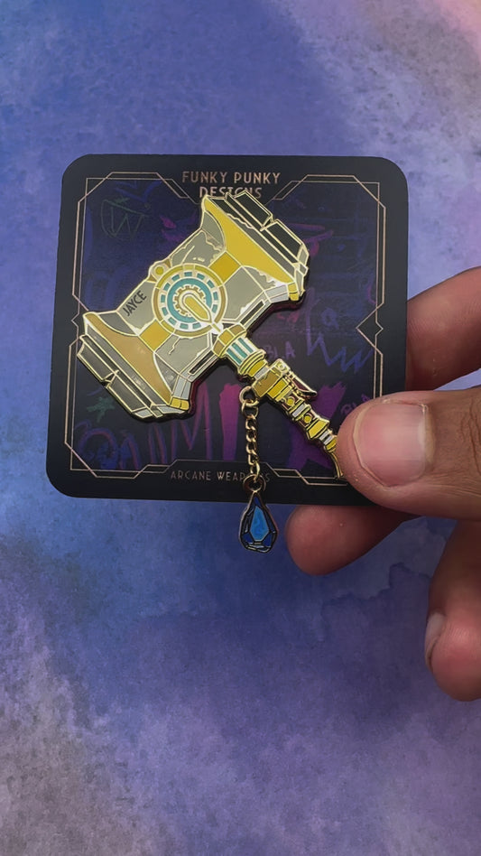 Jayce's Hextech Hammer Hard Enamel Pin