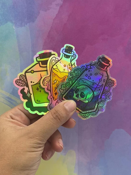3 Pack Potions Holographic Stickers