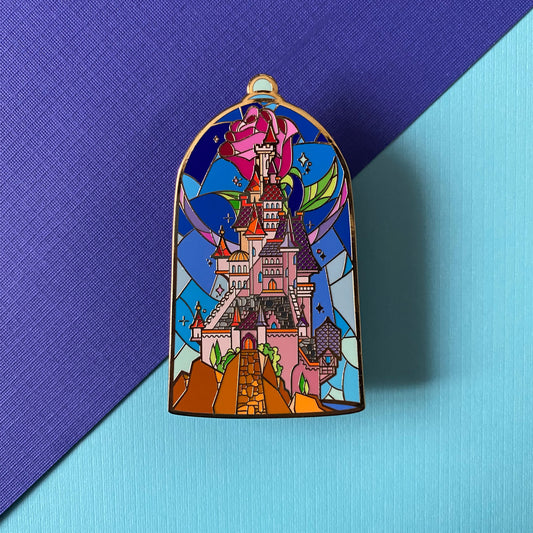 Beauty and the Beast Destination Hard Enamel Pin