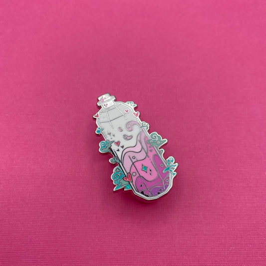 Love potion hard enamel pin - view 2 | Funky Punky Designs