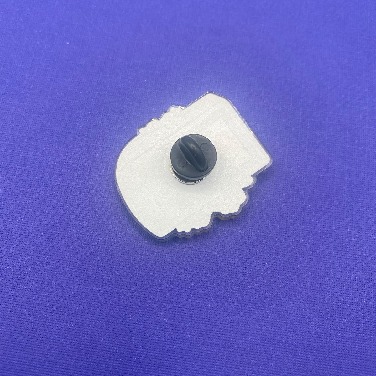 Atomic purple Game Boy Color acrylic pin - view 3 | Funky Punky Designs