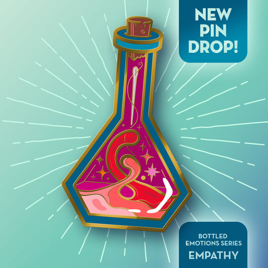 Bottled Emotion Hard Enamel Pin - Empathy