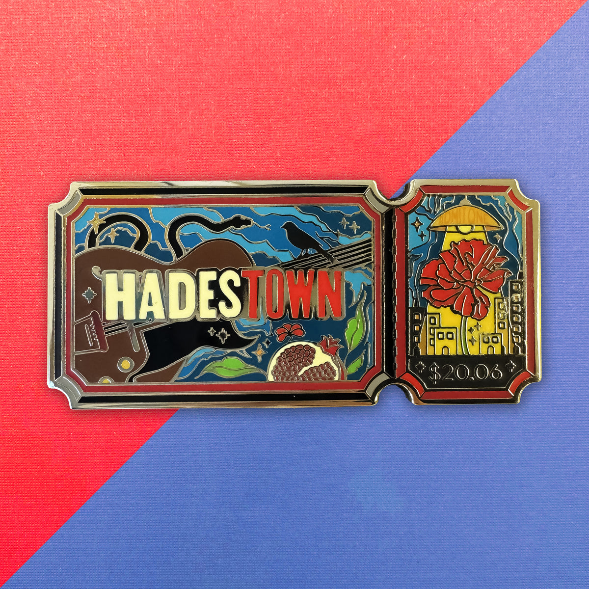 Hadestown Ticket Hard Enamel Pin - Back Order