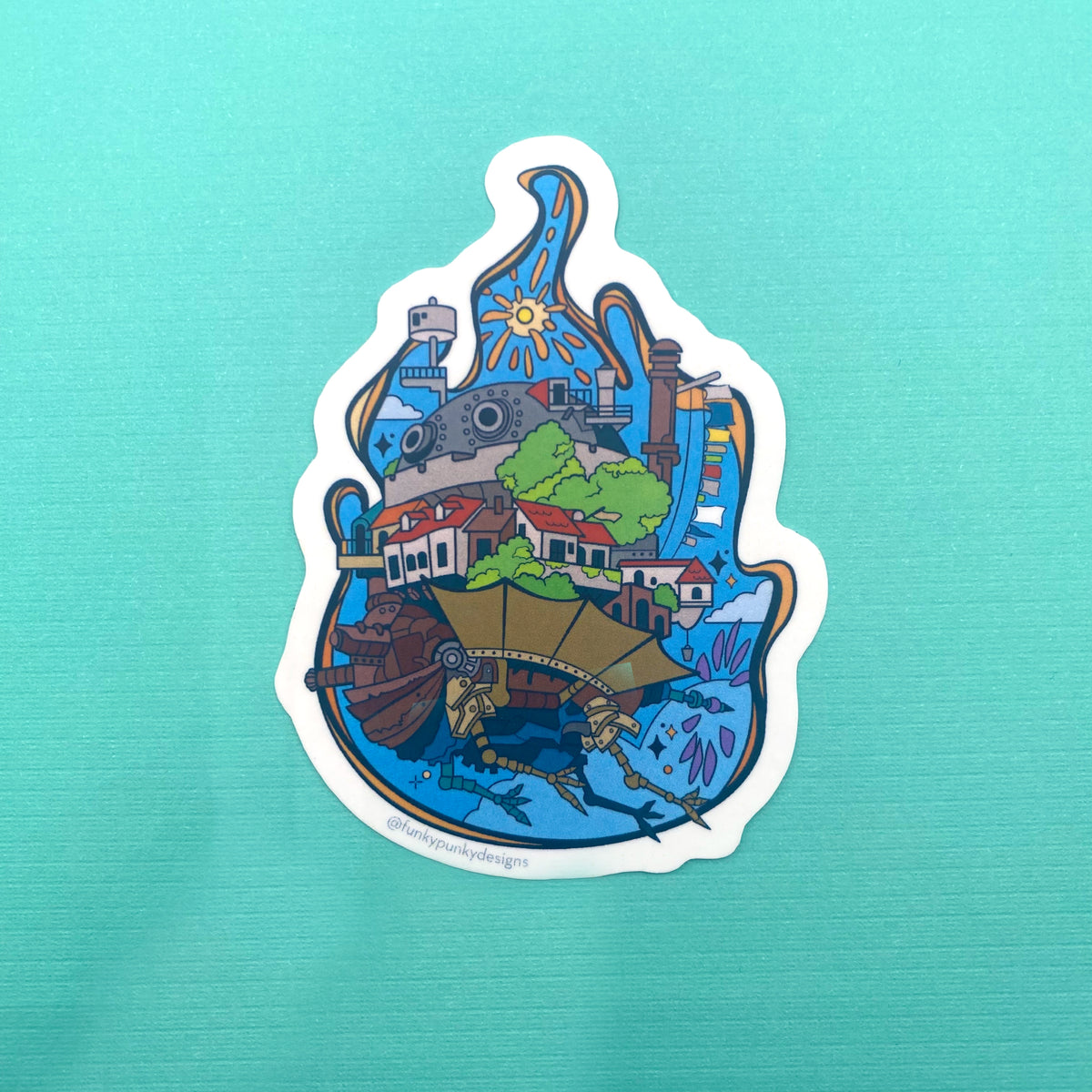 Howl's Moving Castle vinyl sticker | Funky Punky Designs