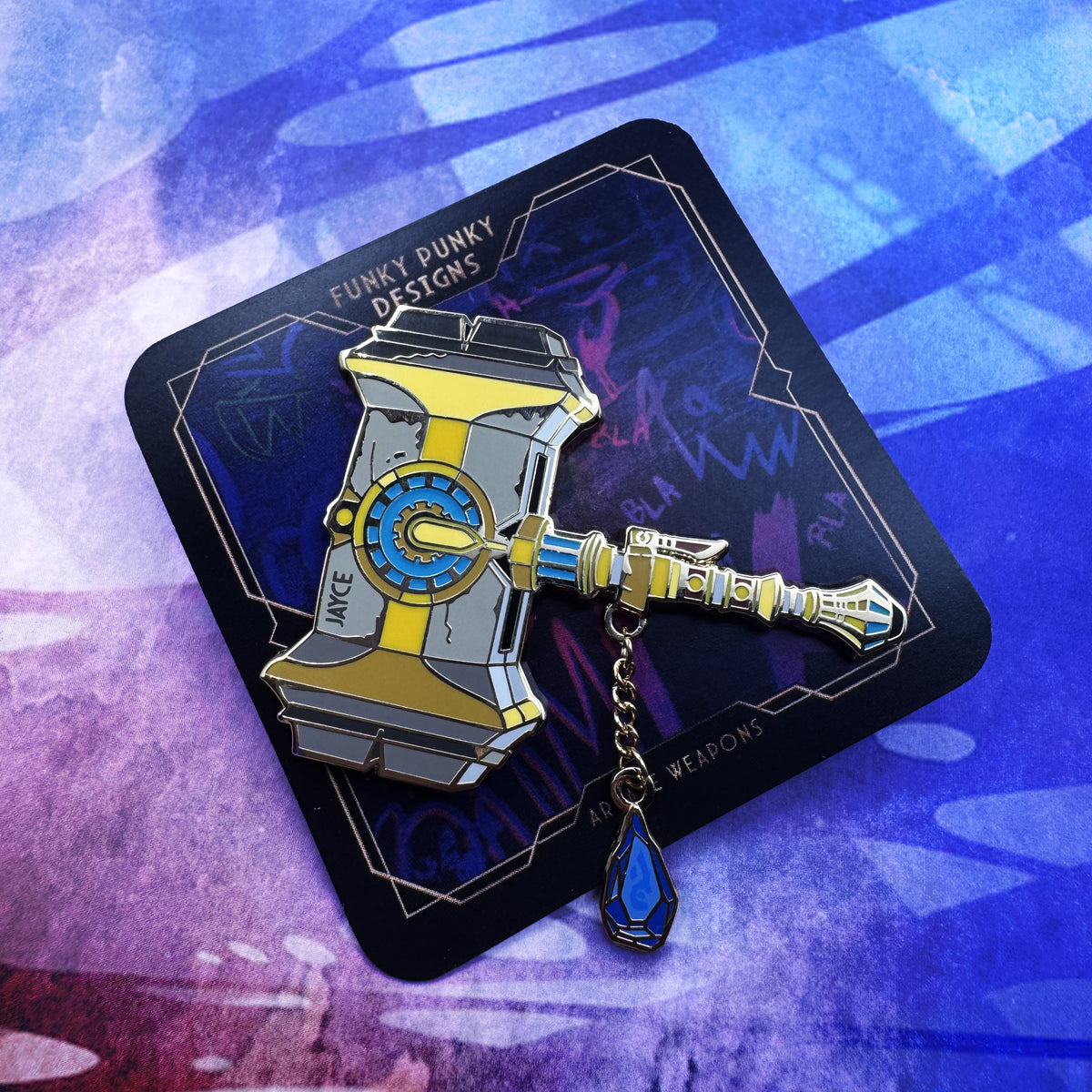 Jayce's Hextech Hammer Hard Enamel Pin