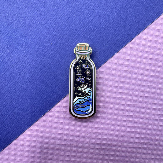 Bottled Emotion Hard Enamel Pin - Nostalgia