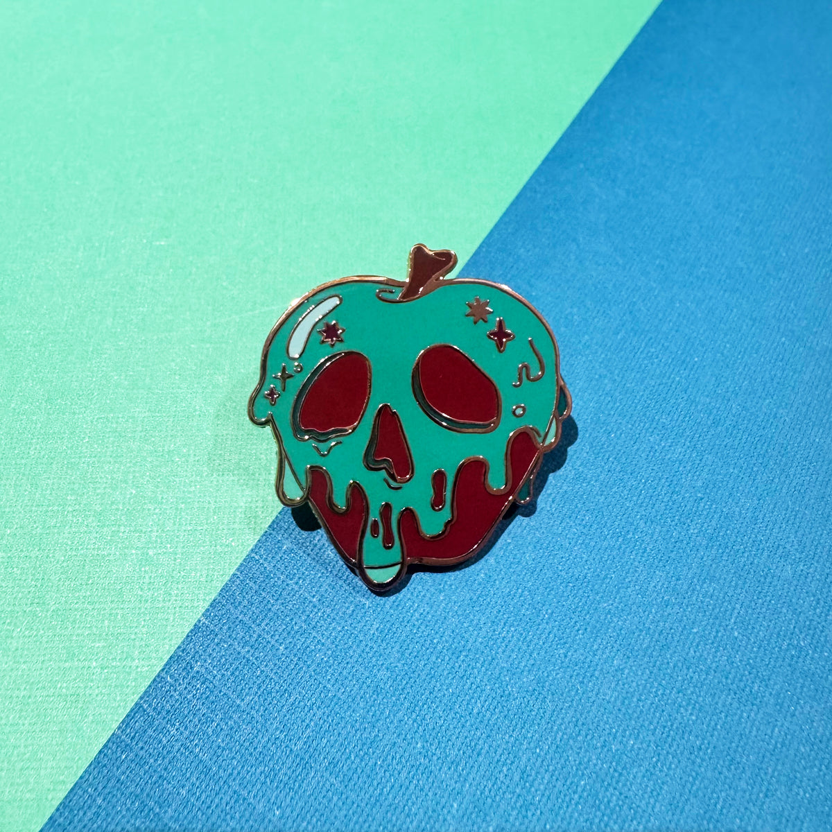 Poison apple hard enamel pin | Funky Punky Designs
