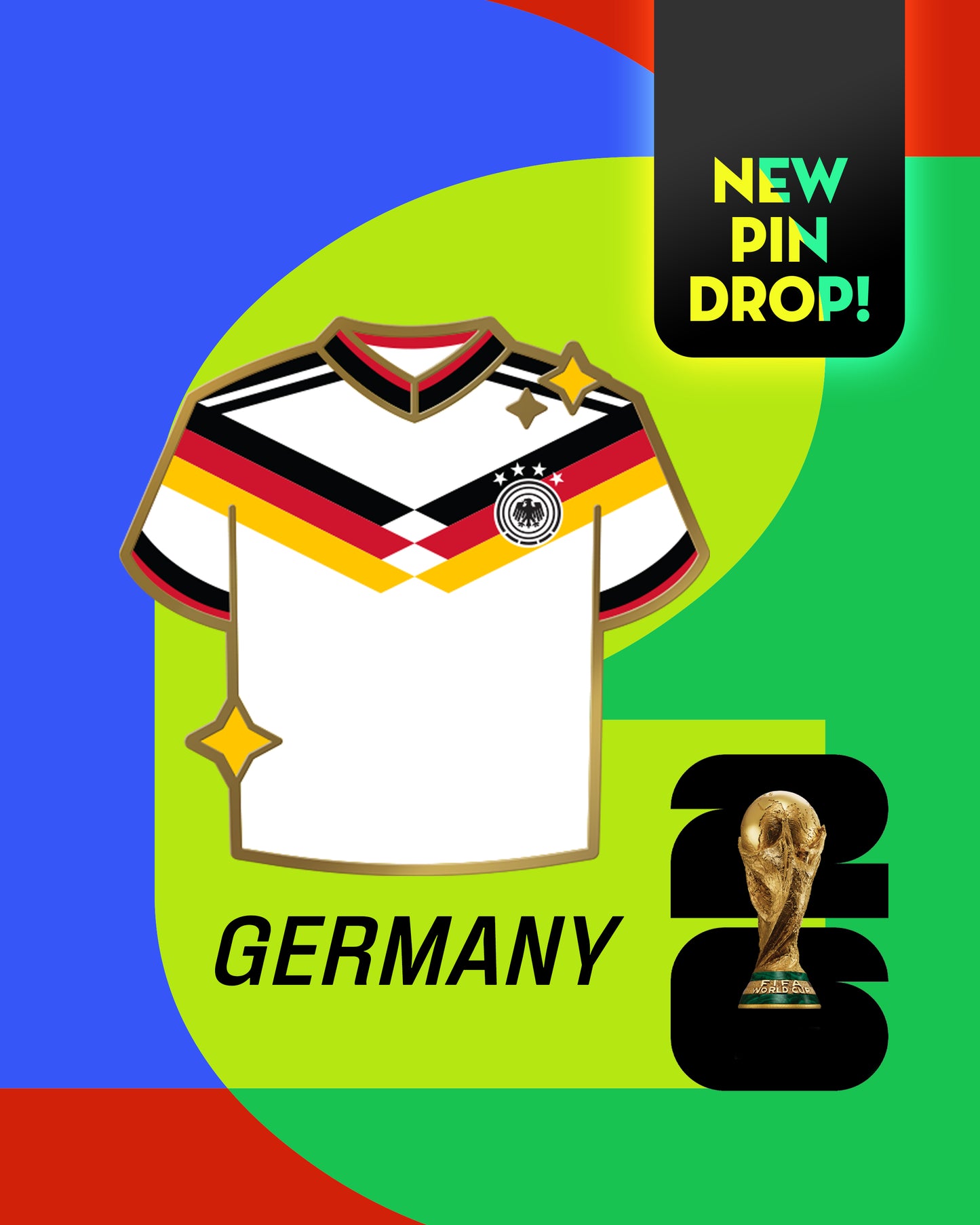 PREORDER | World Soccer Tournament Hard Enamel Pins | Sports | Enamel Pin | International | Football