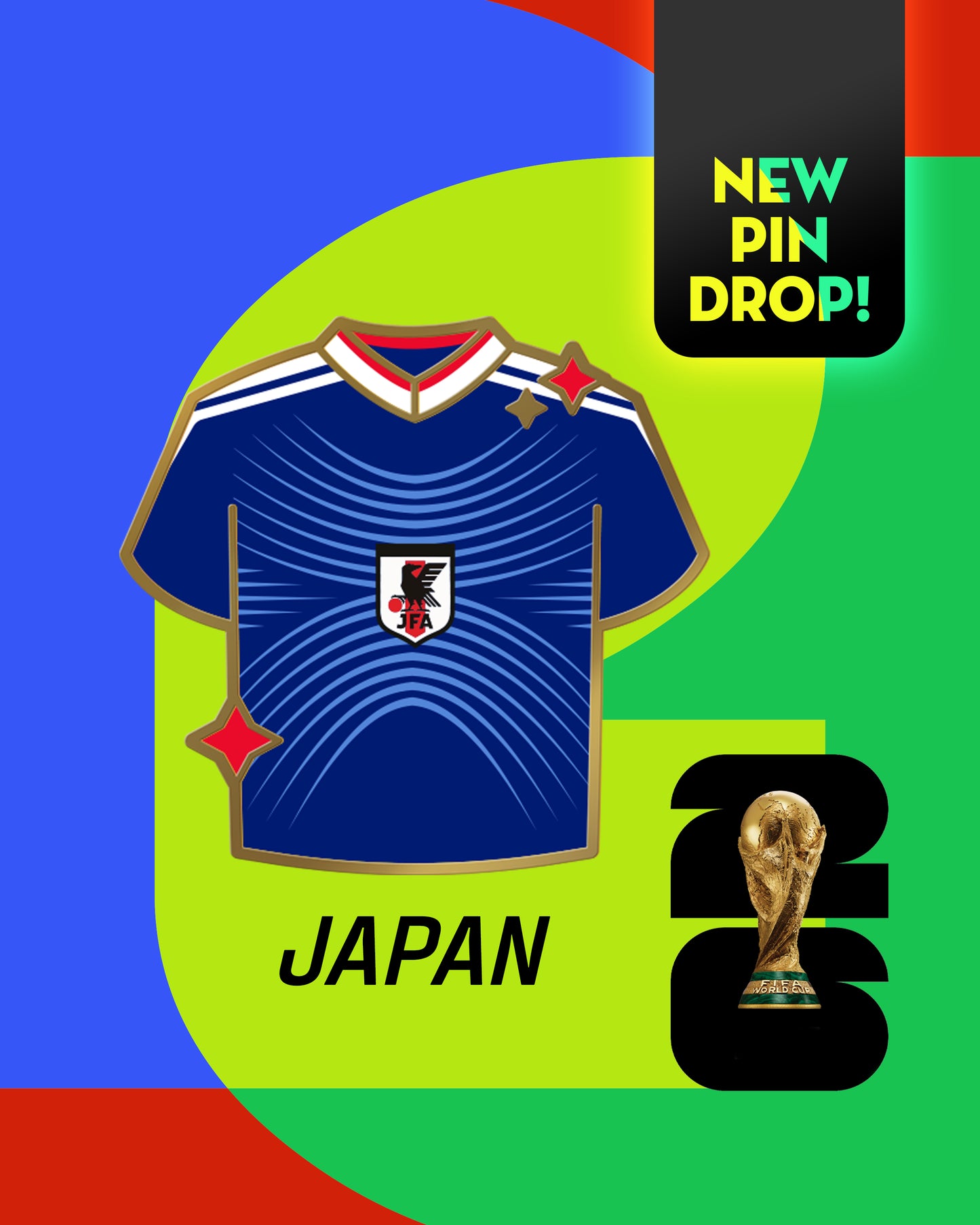 PREORDER | World Soccer Tournament Hard Enamel Pins | Sports | Enamel Pin | International | Football