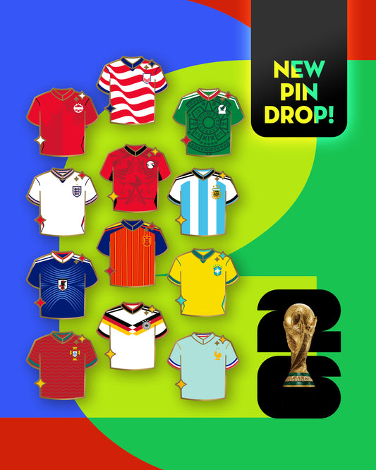 World Soccer Tournament Hard Enamel Pins - Pre Order