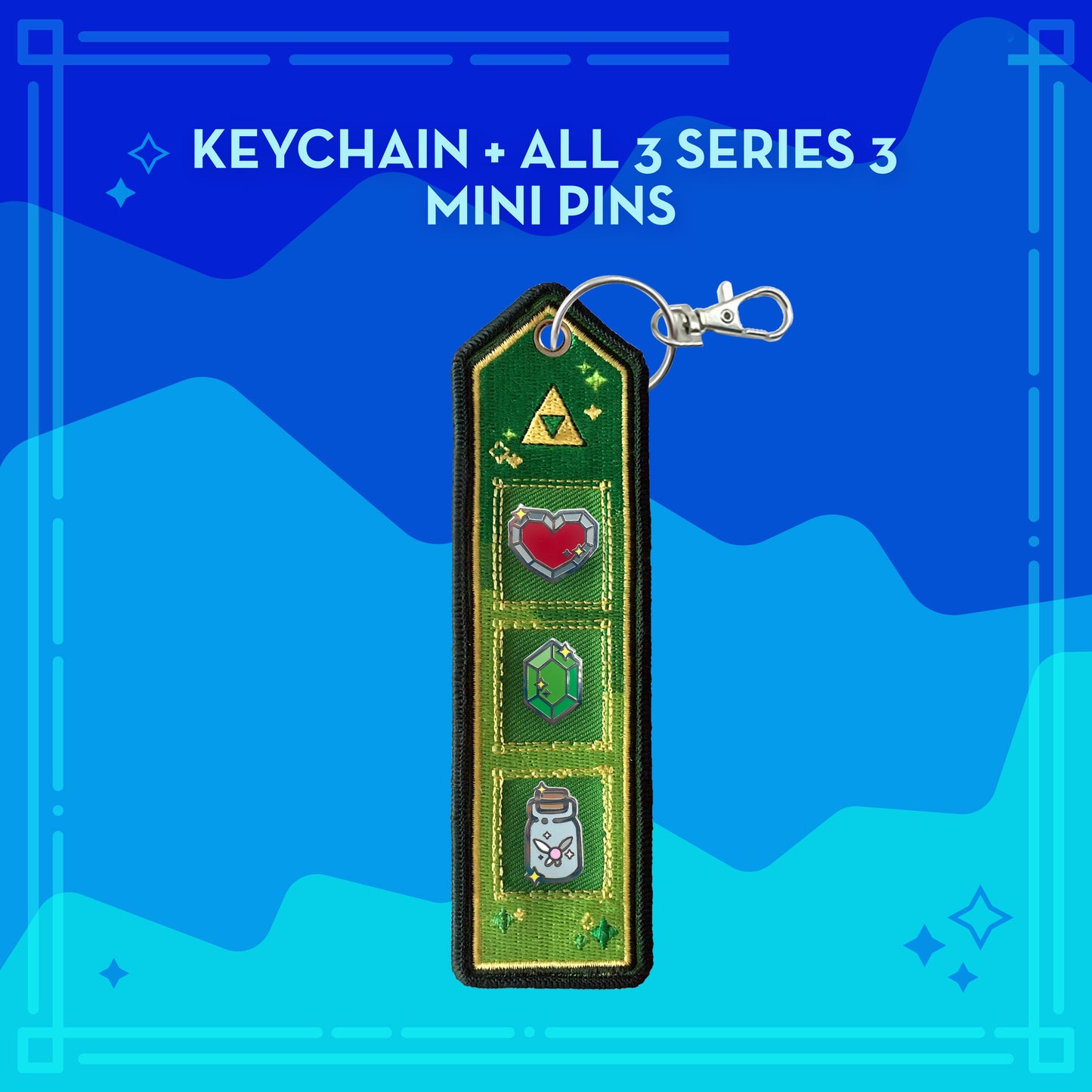 Legend Of Zelda Item Key Chain and Enamel Pins Series 3