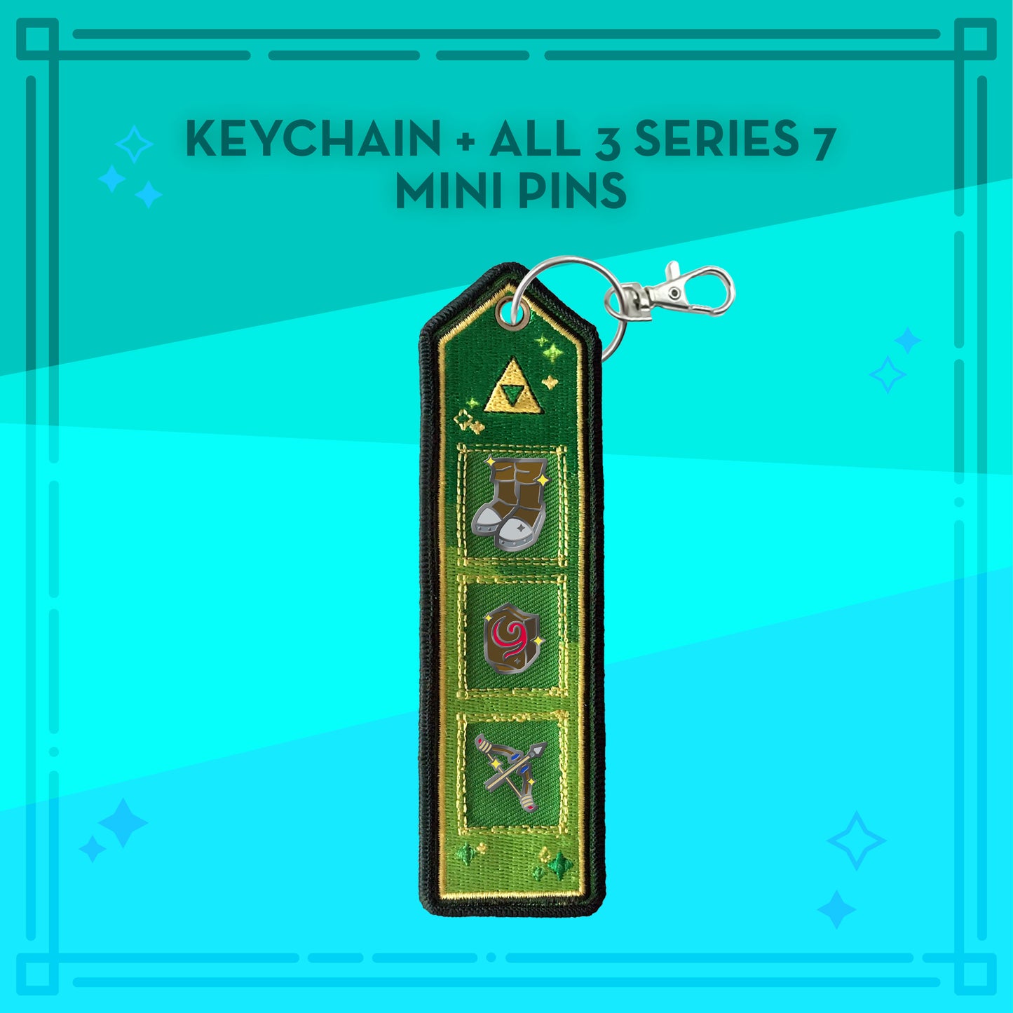 Legend Of Zelda Item Key Chain and Enamel Pins Series 7 - Pre Order