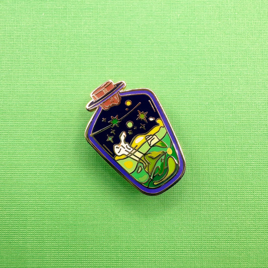 Bottled Emotion Hard Enamel Pin - Envy