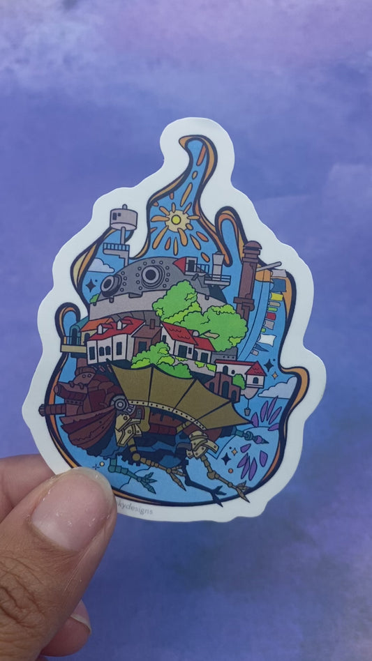 Howl's Moving Castle Vinyl Sticker