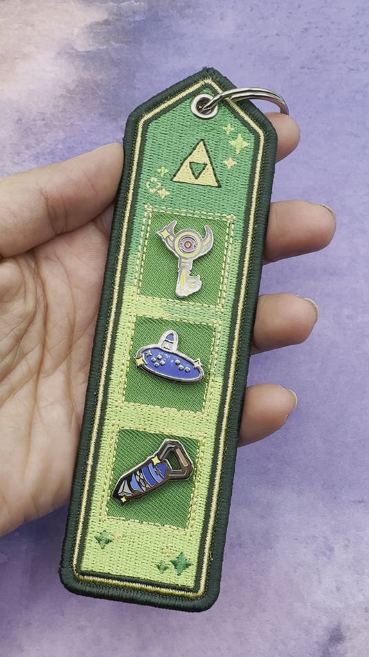 Legend Of Zelda Item Key Chain and Enamel Pins Series 4