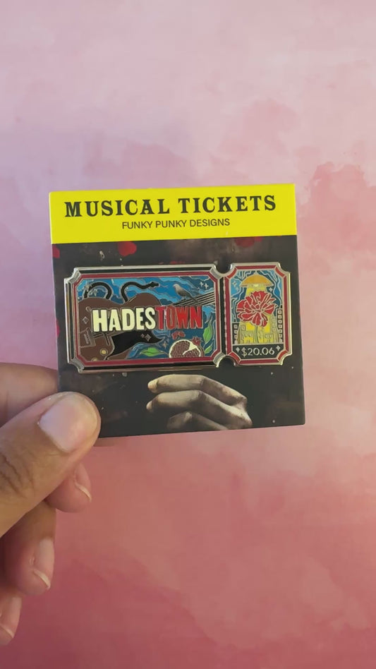 Hadestown Ticket Hard Enamel Pin