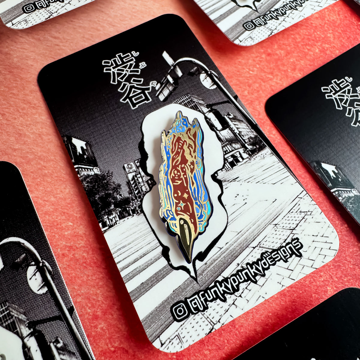 Sukuna's finger hard enamel pin - view 2 | Funky Punky Designs