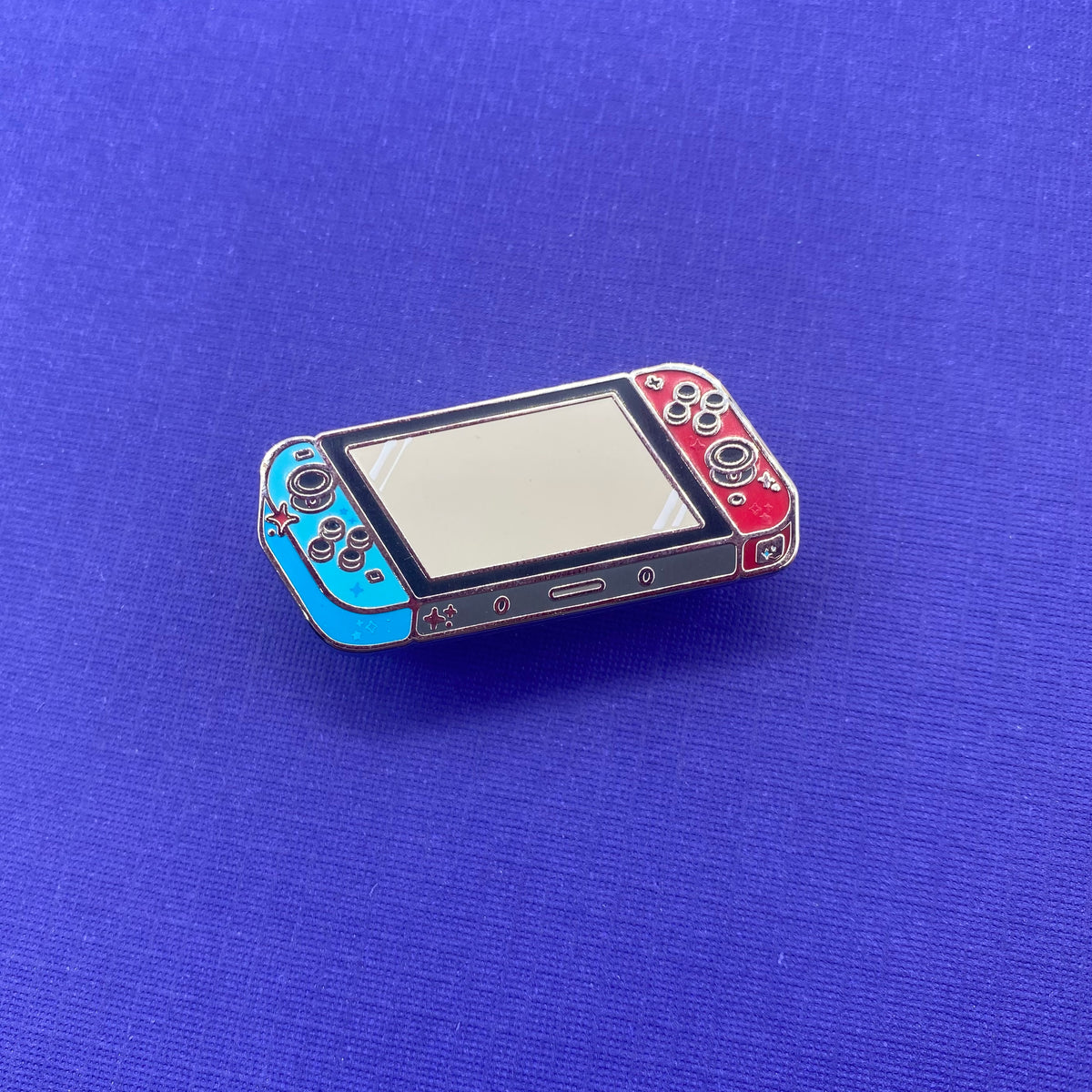 Nintendo Switch console hard enamel pin - view 3 | Funky Punky Designs