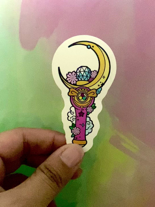 Sailor Moon Wand Vinyl Sticker
