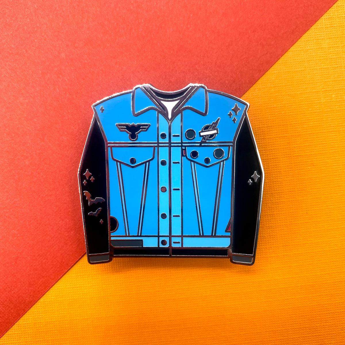 Eddie Munson jacket hard enamel pin | Funky Punky Designs