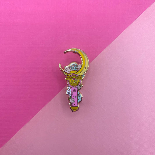 Sailor Moon transformation wand hard enamel pins - view 2 | Funky Punky Designs