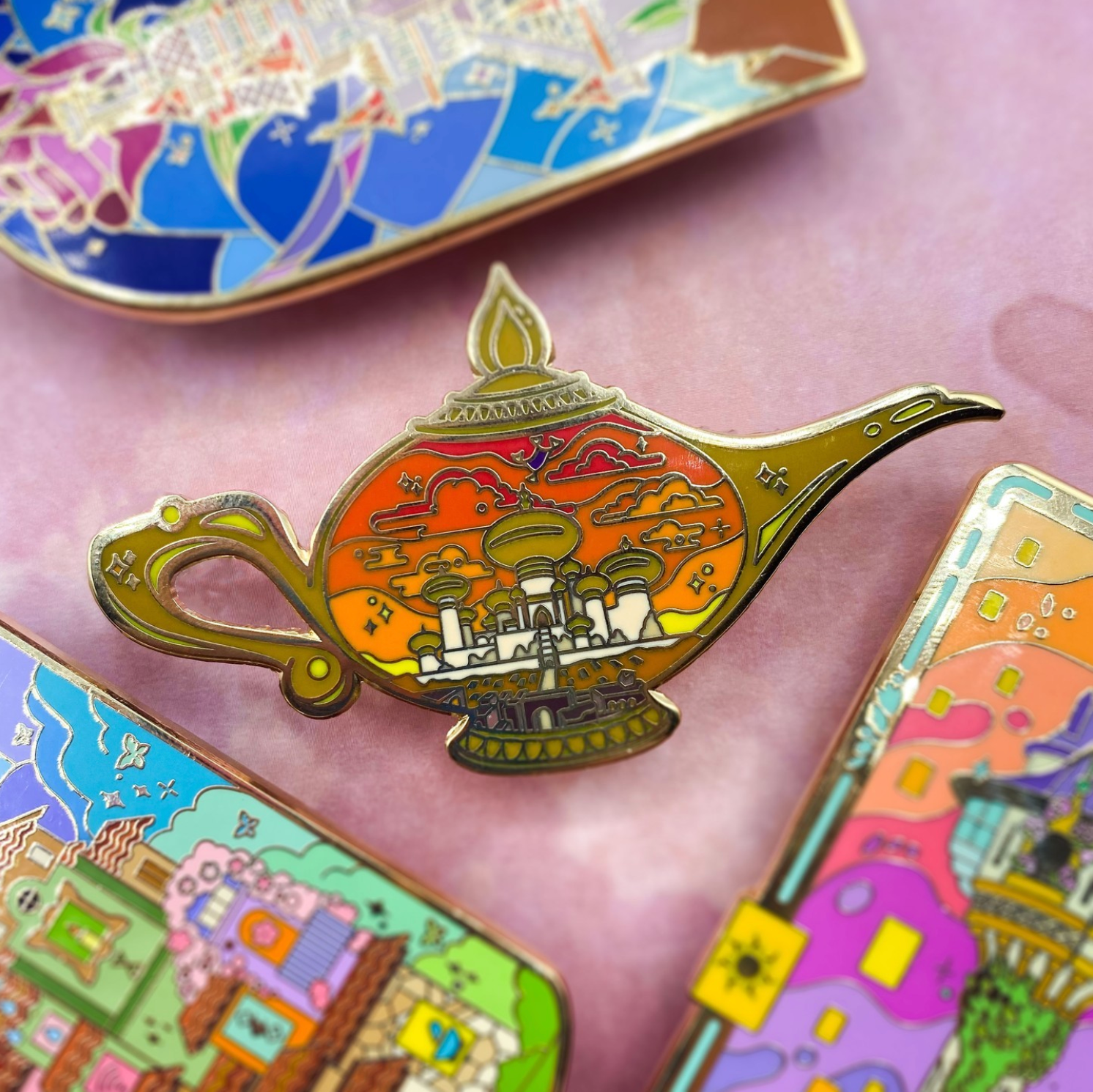 Aladdin Agrabah destination hard enamel pin - view 5 | Funky Punky Designs