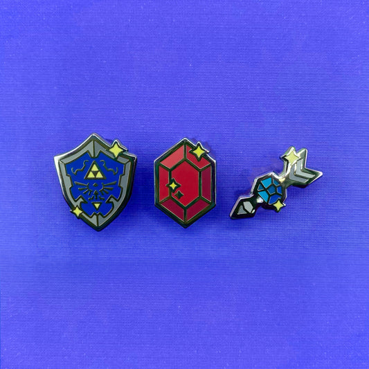 Legend of Zelda item keychain and mini enamel pins series 2 - view 2 | Funky Punky Designs