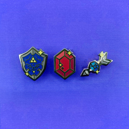 Legend Of Zelda Item Key Chain and Enamel Pins Series 2