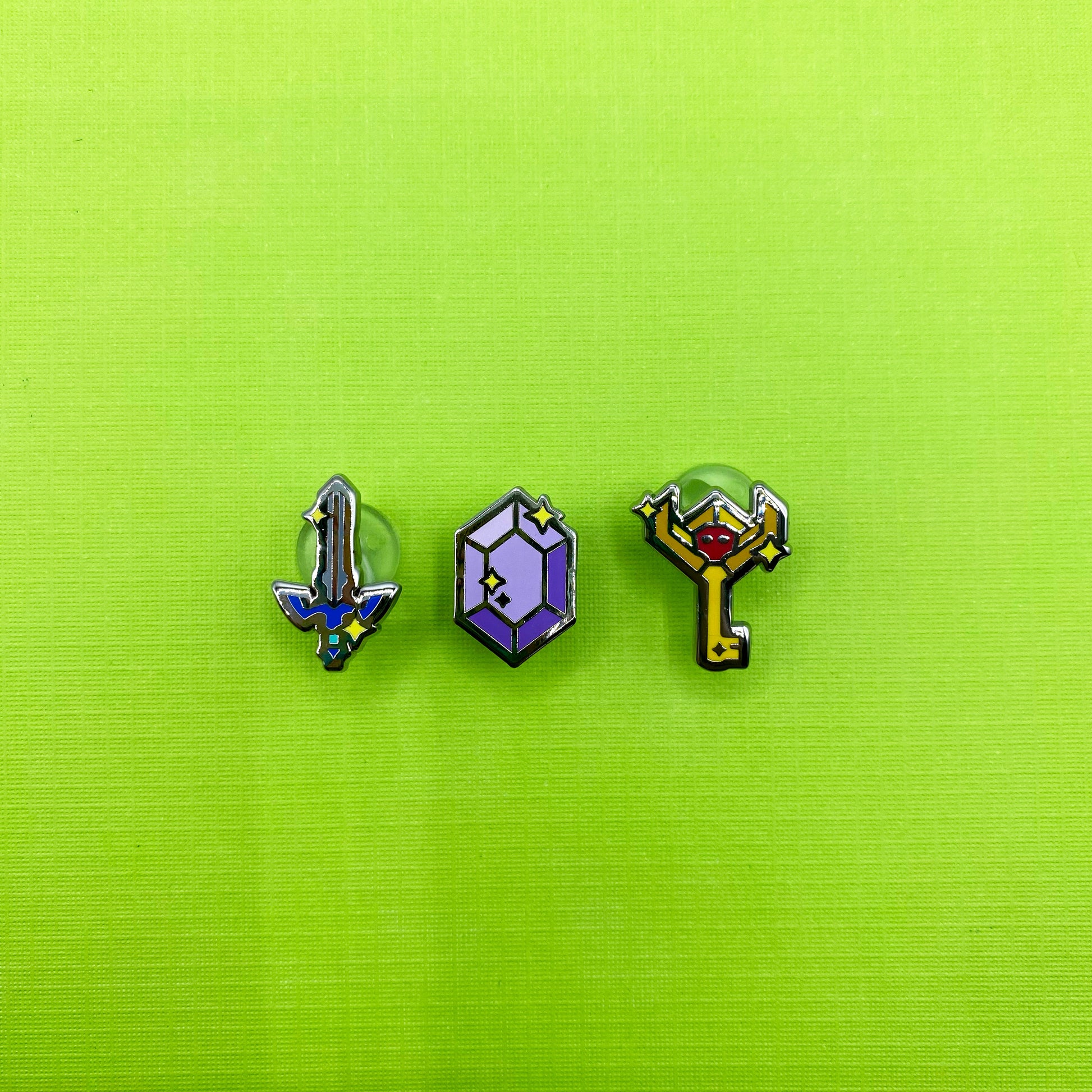 Legend of Zelda item keychain and mini enamel pins series 1 - view 2 | Funky Punky Designs