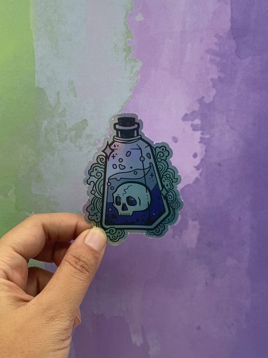 Draught of the Living Death Potion Holographic Sticker