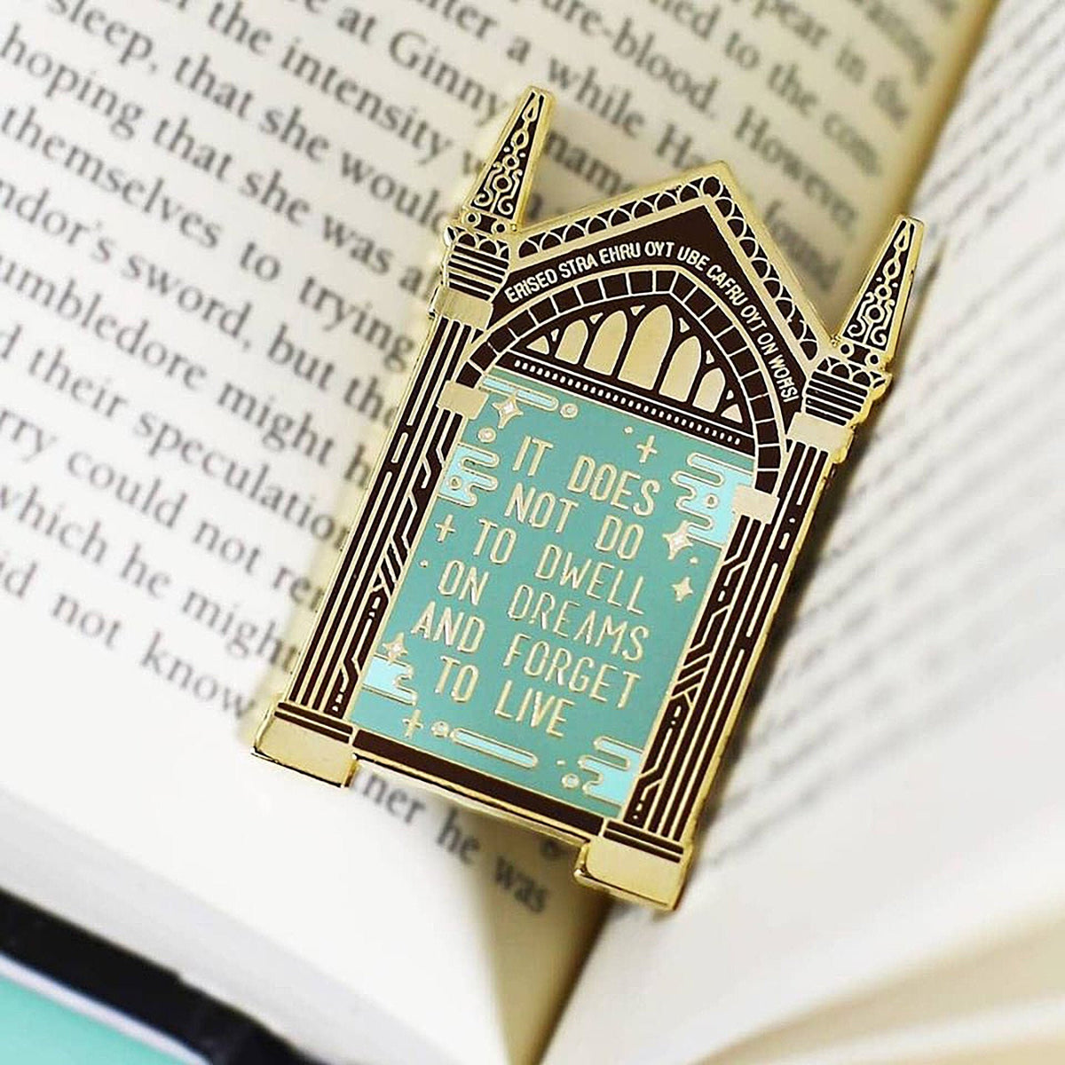 Magic mirror hard enamel pin - view 2 | Funky Punky Designs
