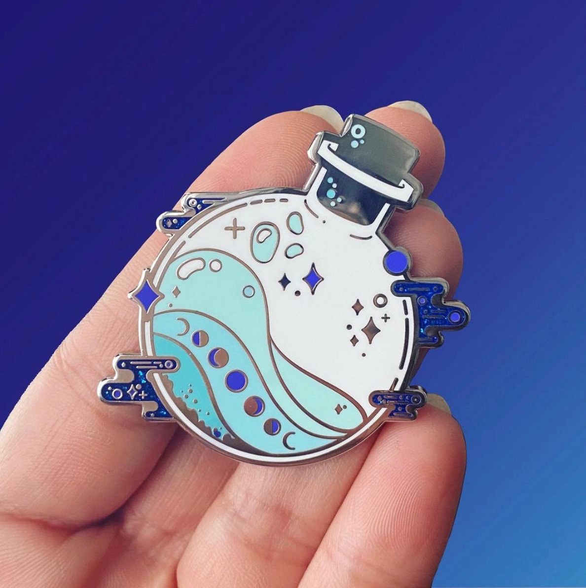 Truth potion Veritaserum hard enamel pin - view 4 | Funky Punky Designs