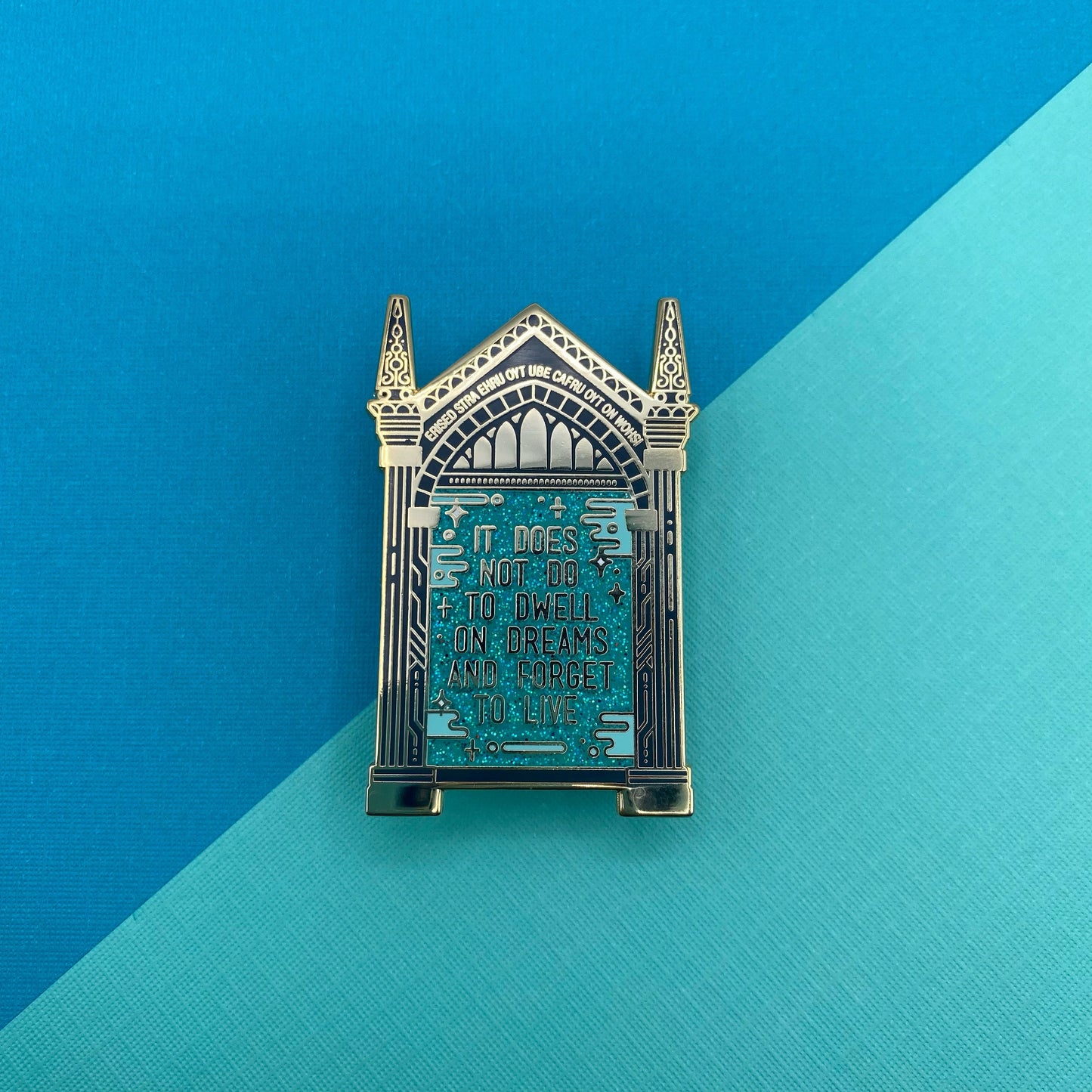 Magic mirror hard enamel pin - view 3 | Funky Punky Designs