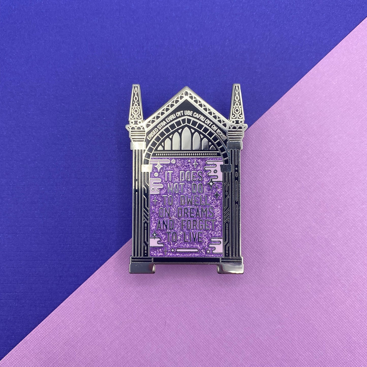 Magic mirror hard enamel pin - view 5 | Funky Punky Designs
