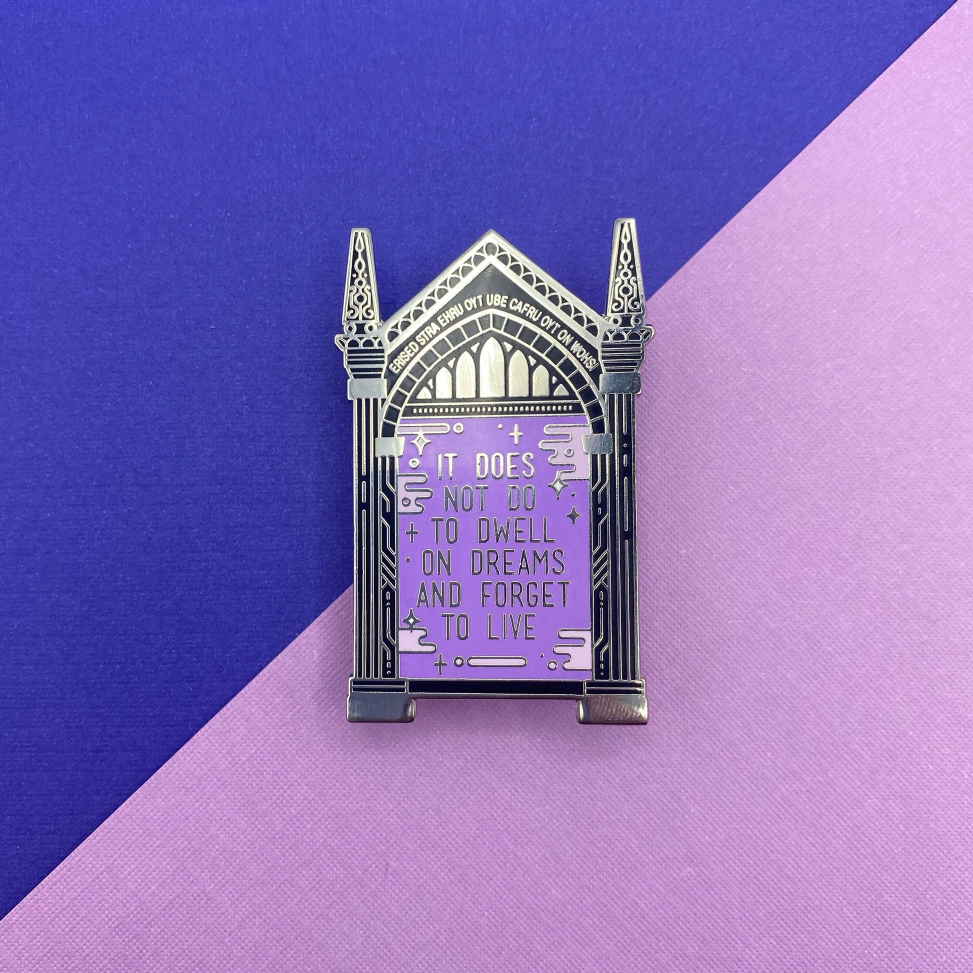 Magic mirror hard enamel pin - view 6 | Funky Punky Designs
