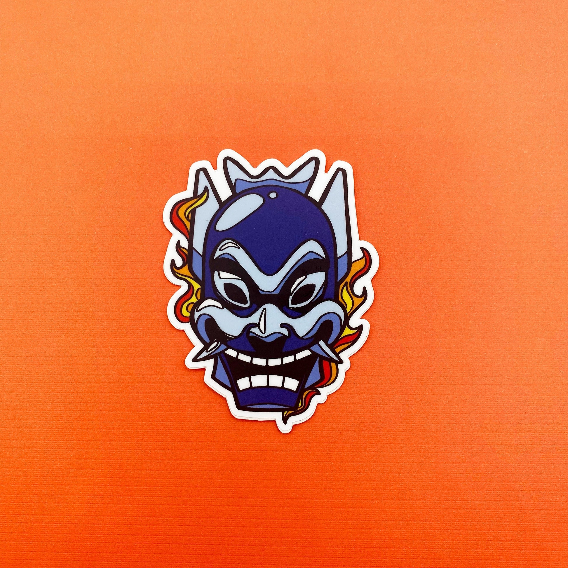Zuko Blue Spirit mask vinyl sticker | Funky Punky Designs
