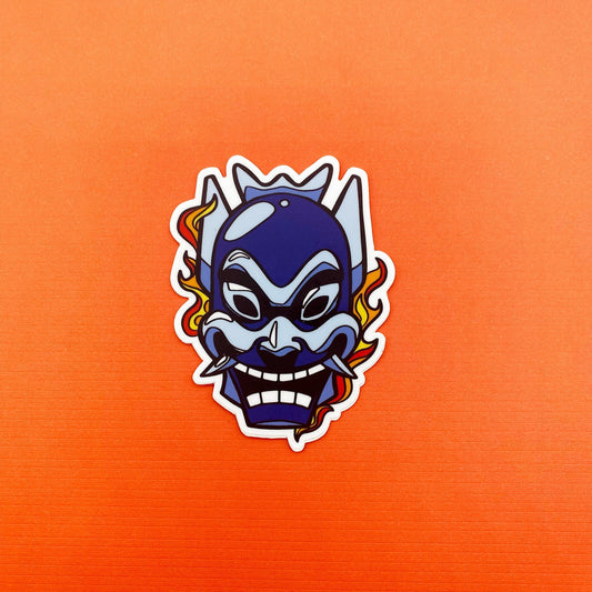 Zuko Blue Spirit mask vinyl sticker | Funky Punky Designs