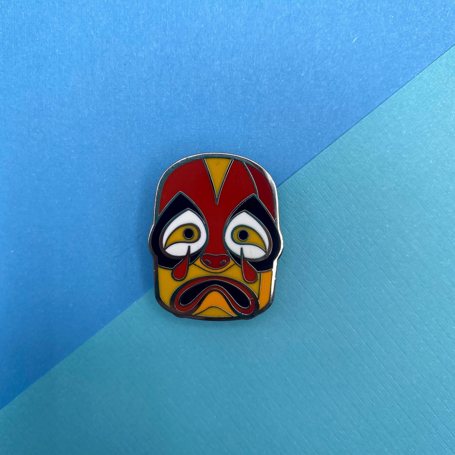 Sokka Fire Festival mask hard enamel pin | Funky Punky Designs
