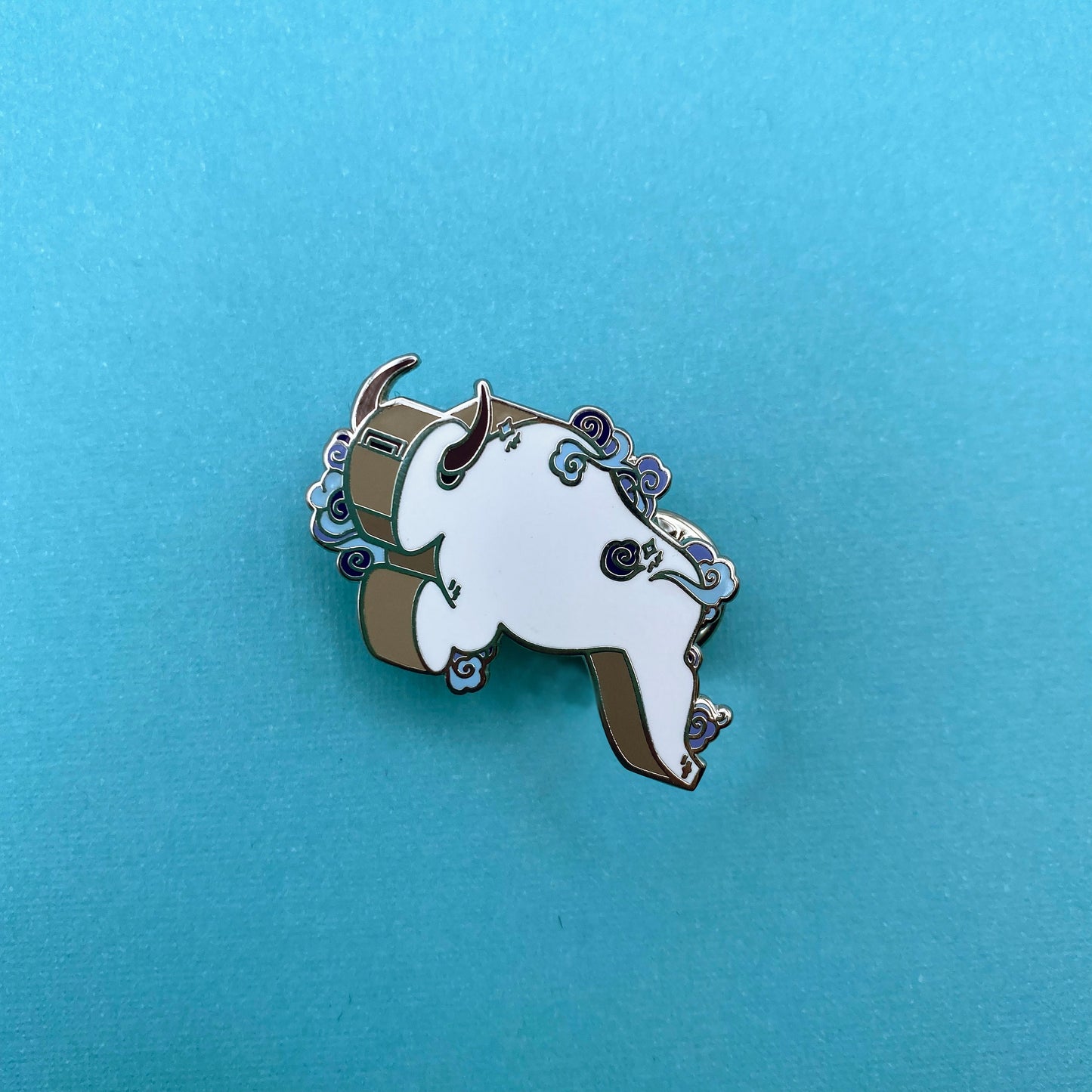Appa sky bison whistle hard enamel pin - view 4 | Funky Punky Designs