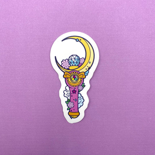 Sailor Moon wand vinyl sticker | Funky Punky Designs