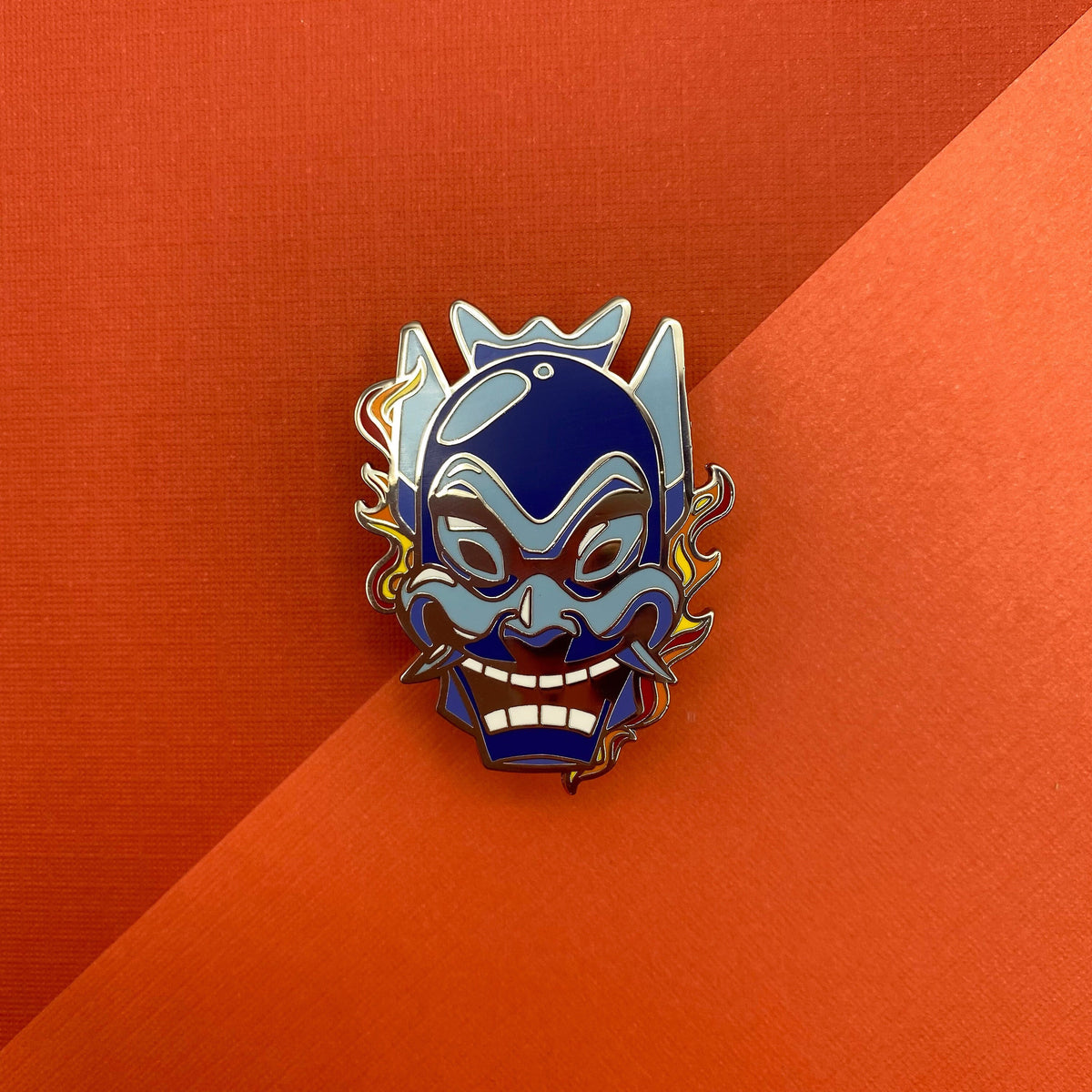Zuko Blue Spirit mask hard enamel pin | Funky Punky Designs