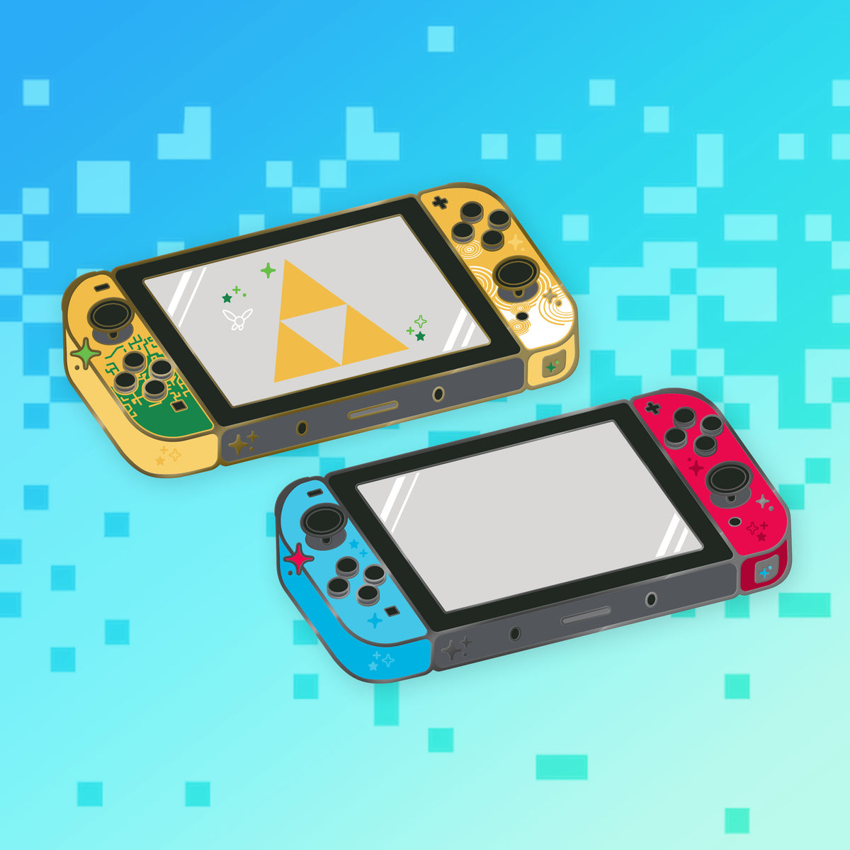 Nintendo Switch console hard enamel pin - view 7 | Funky Punky Designs